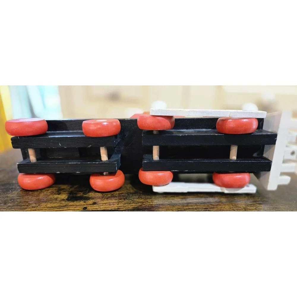 Wooden Toy Learning Train with Alphabet Numbers and Math Symbols